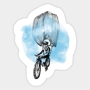 Bicycle in the clouds Sticker